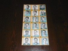 RARO FOGLIO CON 6 FIGURINE CALCIATORI PANINI 1969-70 60 ANNI DELLA NAZIONALE