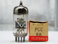 1x TUBO SIEMENS MUNICH 50S 7DJ8 PCC88 6DJ8 6922 NUOVO in Telefunken Box Santo Graal