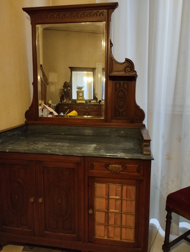 Toletta antica legno marmo - toletta, ,