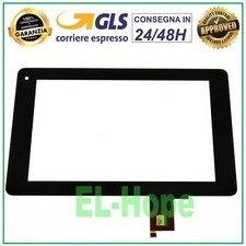 TOUCH SCREEN VETRO HUAWEI MEDIAPAD S7-301U S7-303U S7-301W TABLET DIGITIZER NERO