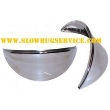 VW MAGGIOLINO BEETLE DAL 8.67 - CIGLIA FARI HEADLIGHT EYEBROWS SMOOTH CHROME