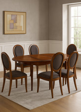 Tavolo ovale allungabile in