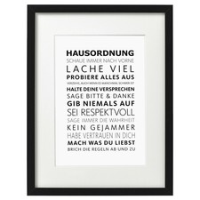 Quadro regolamento casa quadro