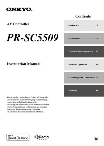 Onkyo integra sc5509 - onkyo, av