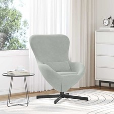 Poltrona uovo grigio chiaro - grigio, 63