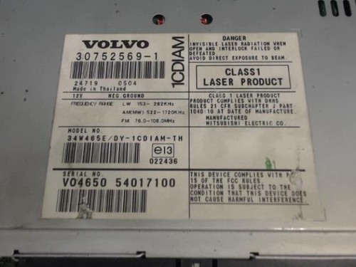 Autoradio originale volvo 50 - volvo,