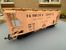 Aristo-Craft G Scale ART-41210A Farmers Co-Op Co 2-Bay Covered Hopper