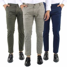 Pantaloni Uomo Cotone Slim Fit