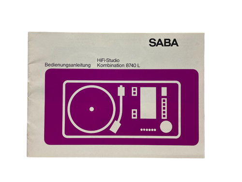 Raro saba 8740 studio - 8740, hifi