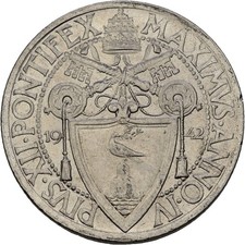Vatican Vaticano 1 Lira 1942