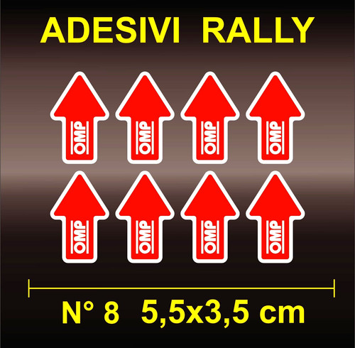 Adesivi sticker omp frecce - adesivi,