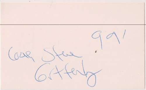 Carta autografata 3x5 steve - carta,