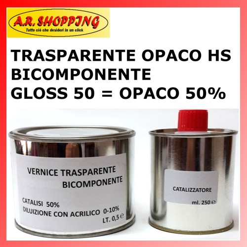 Vernice trasparente opaco - trasparente, hs