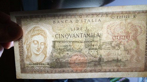 000 lire leonardo - 50.000,