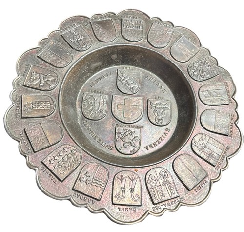 Targa svizzera bronzo - targa, in