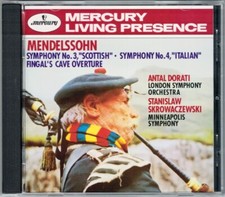 Antal DORATI & SKROWACZEWSKI MENDELSSOHN Symphony 3 4 MERCURY LIVING PRESENCE CD