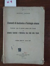Elementi di Anatomia e Fisiologia umana - Silvestro Baglioni