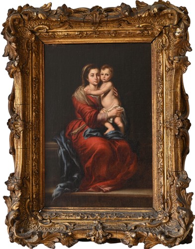 Antico dipinto olio - , tela