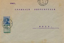 Italia 1925 Busta Albona