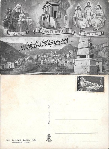 Cartolina saluti dal santuario - cartolina,