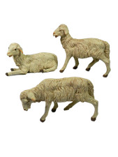 Pecora in Terracotta per Pastori Alti Cm 30/35 Animali per Presepe