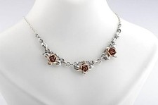 Collana rose argento sterling