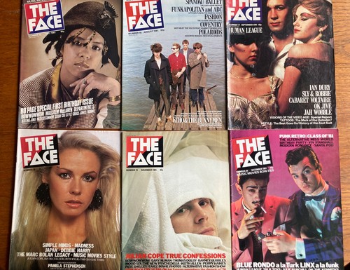 Vintage face magazines - face, 1980-88