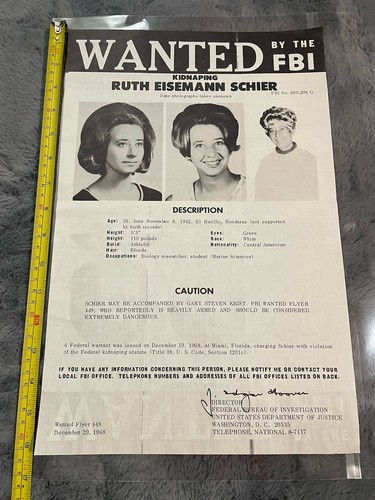 Poster originale 1968 - , fbi