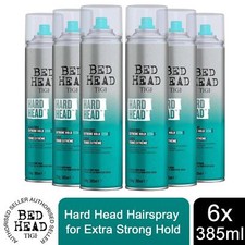 Bed Head di TIGI Lacca per Capelli Testa Rigida per Tenuta Extra Forte 385ml, Confezione da 6