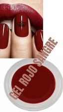 GEL COLOR ROJO SANGRE nded  SIN ETIQUETA Alta Calidad -  Nails Art SIN ACIDOS