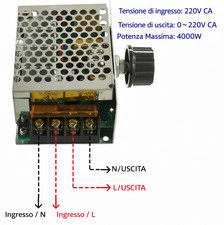 Regolatore tensione SCR 220V