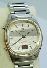 RARO OROLOGIO VINTAGE ZENITH DEFY TIME COMMAND LCD ANALOGICO QUARZO ANNI 70 UOMO PER RICAMBI