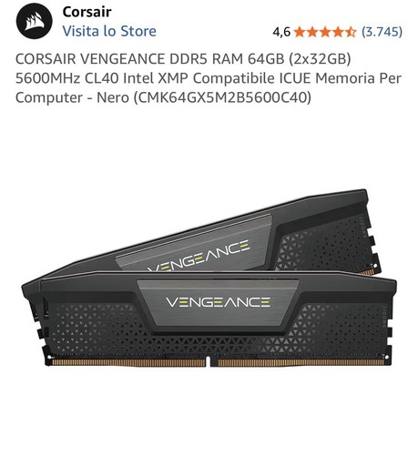 Corsair vengeance ddr5 - ddr5, ram
