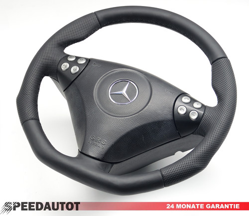 Volante pelle appiattito - in,