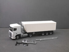 1:87 EM1280 Herpa DAF XF SC con semirimorchio Kempf Stöffelliner bianco ZM in kit
