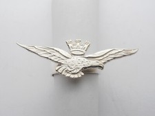 Aeronautica Militare Italiana : Anello in Argento 925 - Aquila Brevetto Pilota