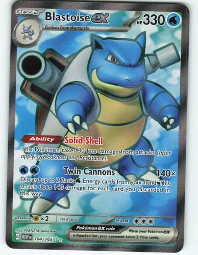 Blastoise 184 165 - blastoise, ex