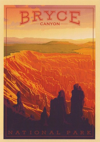 Cartolina utah bryce parco - utah,