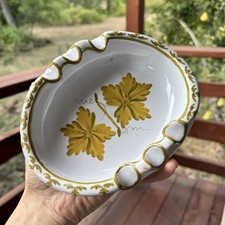 Posacenere per sigari Guido Gambone G 58 dipinto a mano ceramica vintage made in Italy 7"