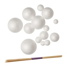 1X(Kit Progetto  Solare, PlanetModel Crafts 14 Palline Sfere di Polistirene6257