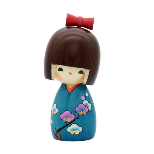 Bambola legno blu kojo - in,