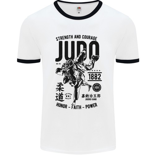 Shirt ringer uomo di judo - ringer,