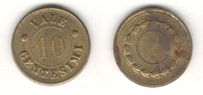 Gettone regno vale - regno, 10