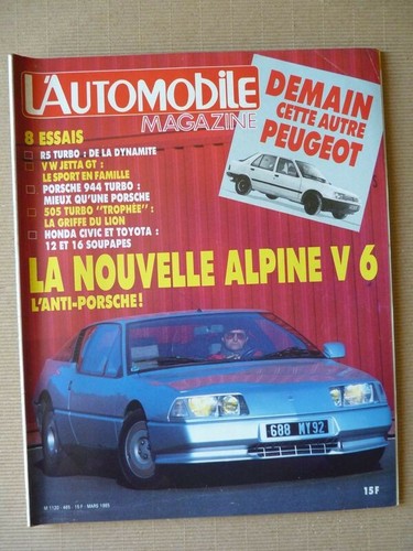 Automobile 465 alpine - alpine, v6