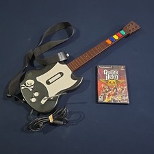 Pacchetto giochi Guitar Hero Aerosmith controller cablato lotto PlayStation 2 PS2 PSLGH