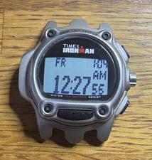 Vintage TIMEX DATA LINK SYSTEM USB 2003 IronMan INDIGLO RARO senza FASCIA, funziona!