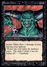 Juzam Djinn - Heavy Play MTG
