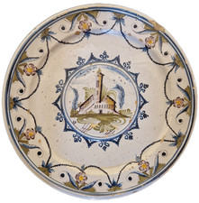 Antico grande Piatto Pavia