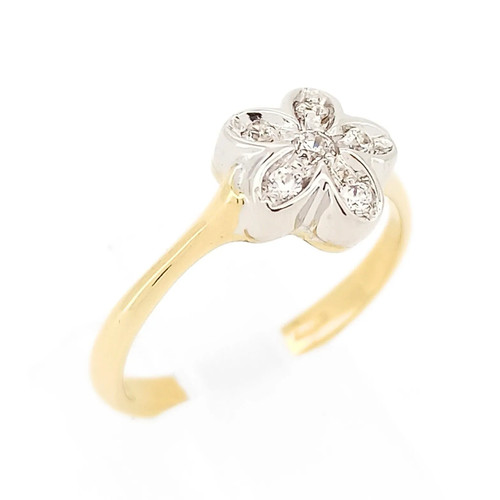 Anello fiore donna oro - anello,