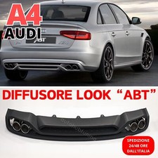DIFFUSORE Replica ABT + TERMINALI INOX per AUDI A4, B8 2012-2015 (NON per SLINE)